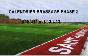 Calendrier Brassage Phase 2 Foot à 8 : J4 - J5 et J6