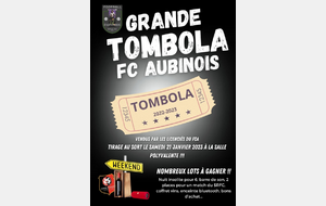 Tombola au FC AUBINOIS !