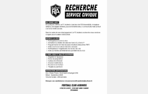 Le FC AUBINOIS recherche son futur service civique !
