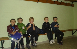 Réconfort avec l'effort  à la chaleur des vestiaires de St Grégoire cosec.