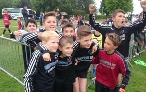 Dimanche 29 Juin : Tournoi U11 du FC Aubinois : Equipe 3 encadrée par Vincent et Ronan en chambre d'appels