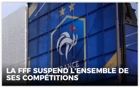 La FFF suspend l'ensemble de ses compétitions