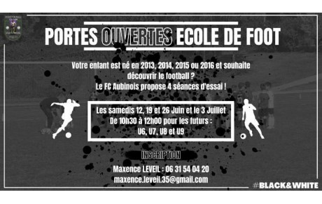 Portes ouvertes - Ecole de Foot