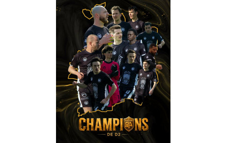 Au tour de nos Séniors B de devenir champions de D2 !