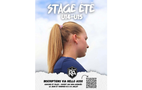 Stage d'été U14/U15